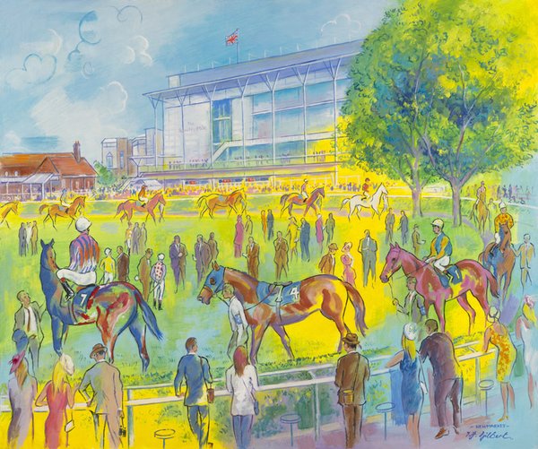Newmarket Rowley Mile Colours by Terence Gilbert
