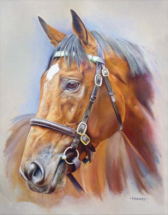 Frankel at Stud - Head Study by Joanna Stribbling