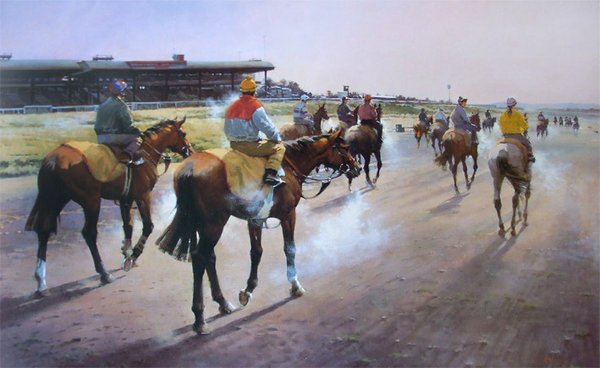 Frosty Morning On The Curragh by Peter Curling