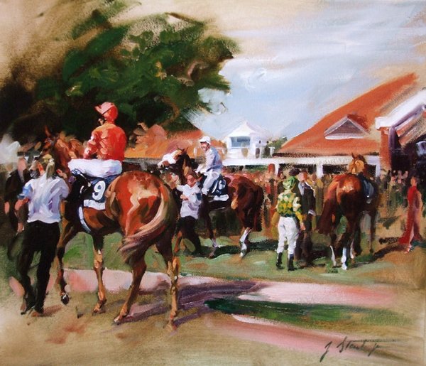 Rowley Mile - Newmarket by Jacqueline Stanhope