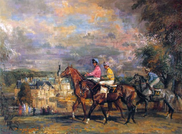 Chantilly Racecourse by Thomas La Fontaine