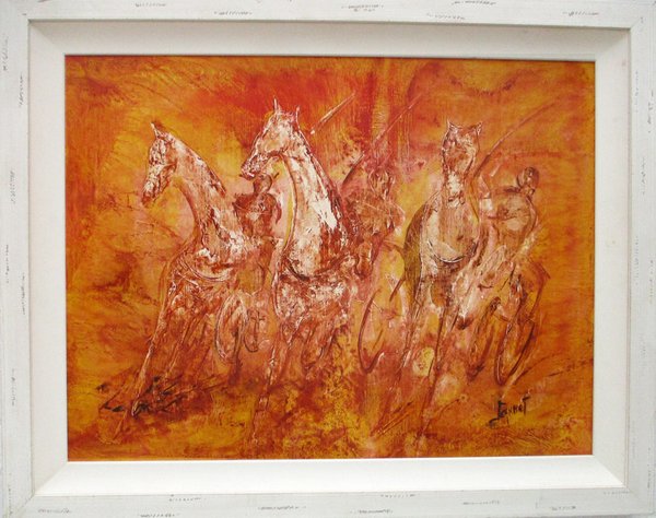 Original Painting - Le Trot - Trotters by Jeannet