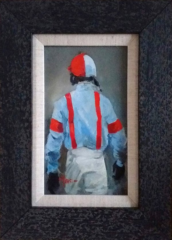 Original Painting - Racing Silks 19 by David Mouse Cooper