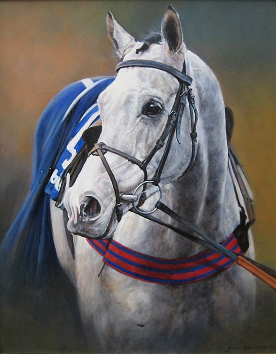 Original Painting - The Winning Grey by Judi Kent Pyrah
