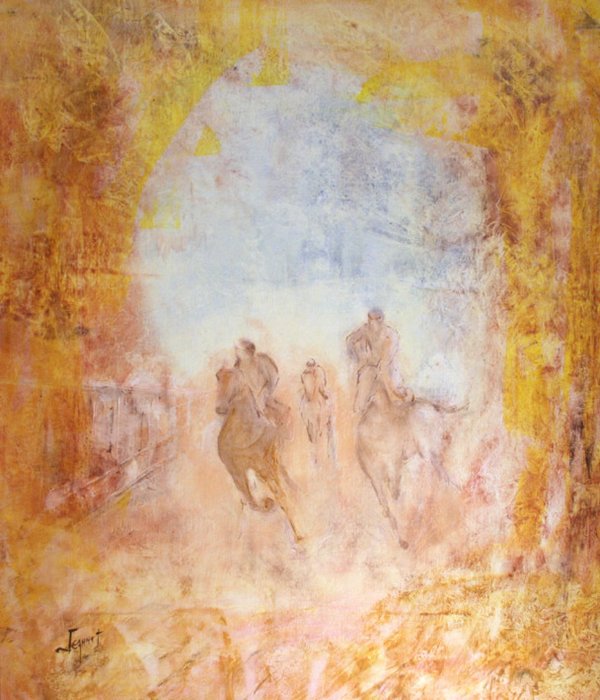 Original Painting - Racing Study No.9 by Jeannet