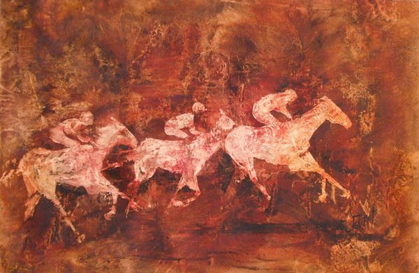 Original Painting - Racing Study No.5 by Jeannet