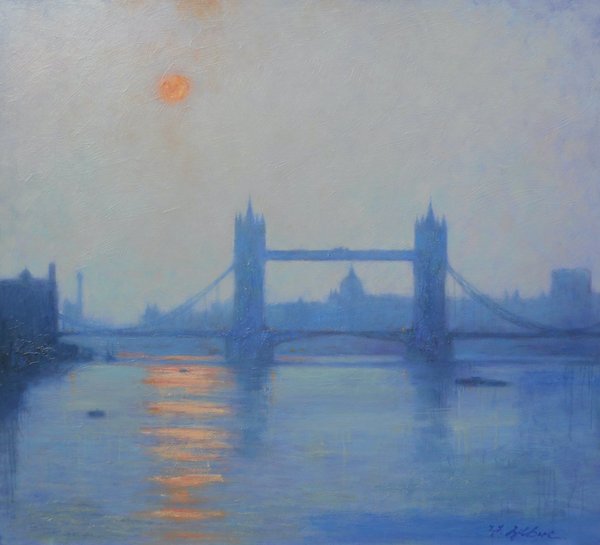 Original Painting - Tower Bridge by Terence Gilbert
