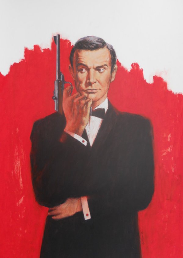 Original Painting - James Bond '69 by Terence Gilbert