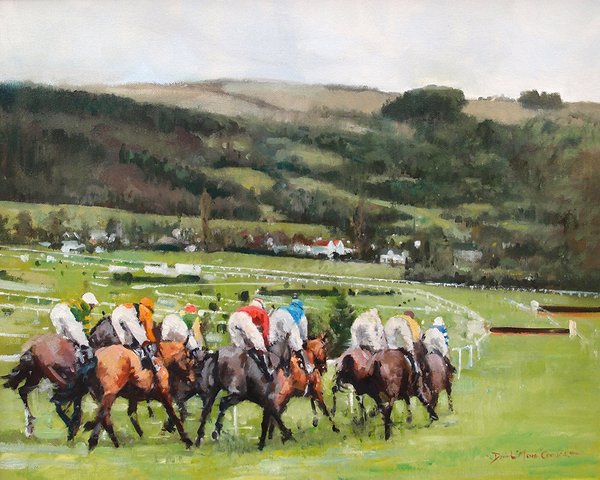 Heading into the Country - Cheltenham Festival by David Mouse Cooper