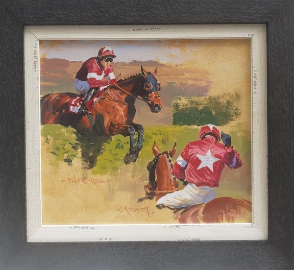 Original Painting - Racing Silks - Tiger Roll by Peter Smith